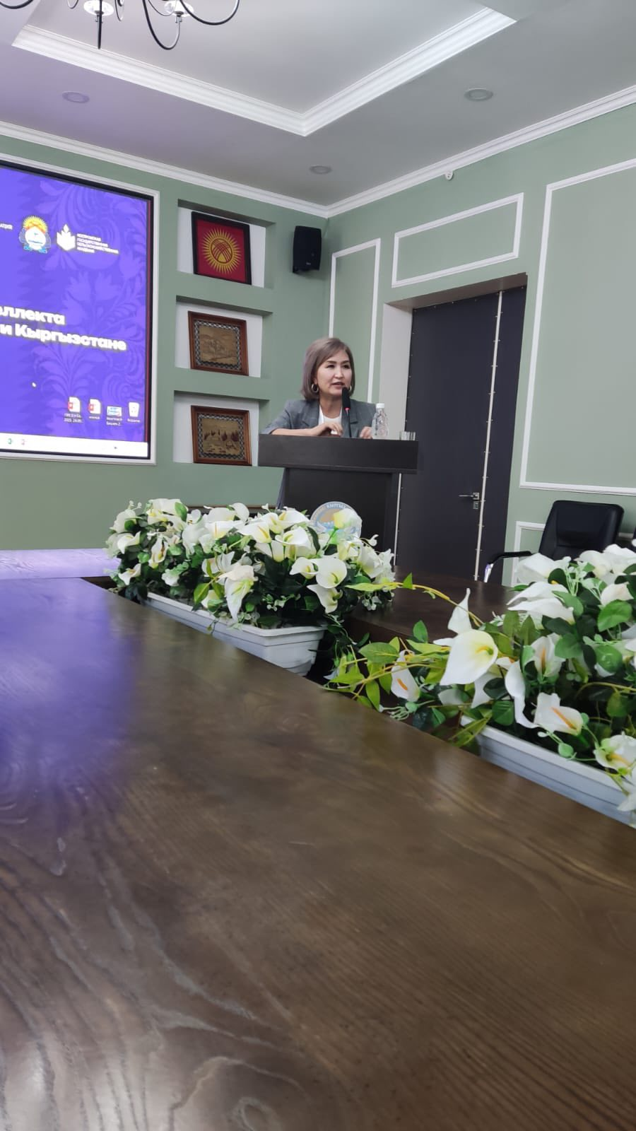 Проректор по научной и лечебной работе ЦАММУ-Ташиева Гульбара Самидиновна выступала с докладом на форуме в г. Бишкек.